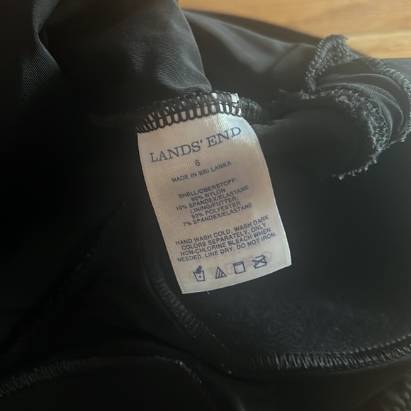 Lands End Black One-piece Swinsuit - Picture 4 of 4